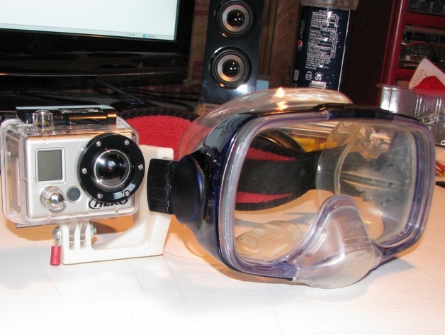 Крепление GoPro для водолазной маски